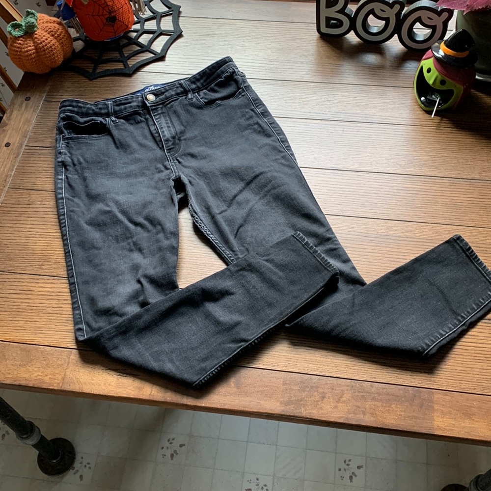 Hollister high rise super skinny black jeans